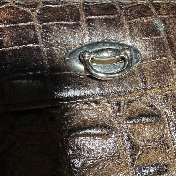 Veari Leather clutch - Dark Brown - Picture 5 of 9